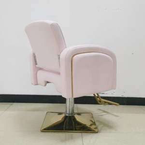 Sillón de Barbería de Lujo de Alta Gama, Totalmente Tapizado en Cuero, Base de Acero Inoxidable, Color y Logotipo Personalizables, Silla de Estilismo para Salón de Belleza - Product Image 4