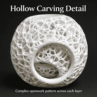 Balle fantôme rotative à 5 couches imprimée en 3D, jouet de bureau anti-stress, gadget de bureau, nouveauté sensorielle, spinner anti-stress, cadeau créatif