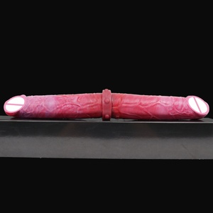 Lesbian Sex Toy Double Head Two Penetration Soft Silicone Double Ended <b>Dildo</b> Jugetes Eroticos for Women - Product Image 4