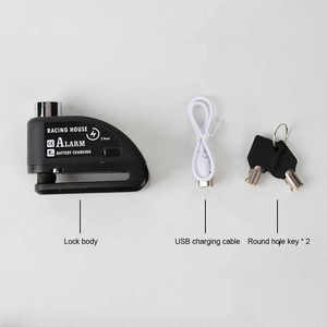 <span class=keywords><strong>Alarma</strong></span> de bicicleta, tipo C <span class=keywords><strong>candado</strong></span> de freno de disco, <span class=keywords><strong>candado</strong></span> de <span class=keywords><strong>alarma</strong></span> de motocicleta recargable por USB, 110 Db, impermeable, antirrobo, <span class=keywords><strong>candado</strong></span> de <span class=keywords><strong>alarma</strong></span> para patinete MTB - Product Image 4