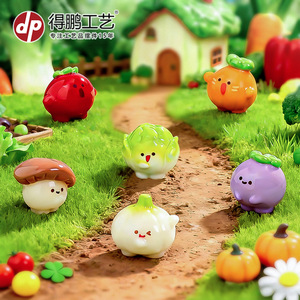 Figurines de légumes en résine Dp Garden, mini décorations pour l'intérieur et l'extérieur - Product Image 3