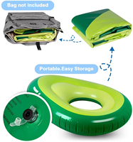 LGM Plateau flottant à fruits gonflable en forme d'avocat d'été Portable Beach Ball Pool Ride-ons Fun Water Amusement Facilities to Lay