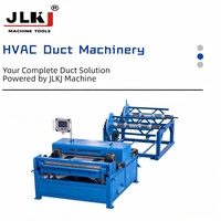 Ligne de production de conduits d'air carrés CNC JLKJ 3, machine automatique de fabrication de conduits HVAC rectangulaires