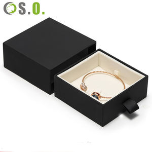 Caja de Cartón con Logotipo Personalizado en Azul, Verde y Negro, Imitación Piel, para Anillos, Colgantes, Pulseras, Brazaletes, Collares y Joyas - Product Image 4