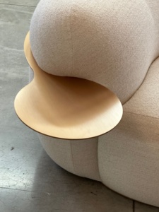 Ensemble de canapés modulaires de style moderne pour hôtel, salon, tissu en velours, pieds en acier inoxydable, structure en bois, rembourrage en éponge, meubles pour la maison - Product Image 4