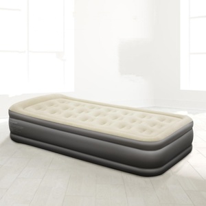 Inflatable Air <b>Mattress</b> Camping <b>Airbed</b> with Electric Pump 19'' Waterproof PVC Fabric Portable for Camping Home Sleeping Outdoor - Product Image 1