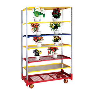 การปรับแต่งเหล็กสังกะสีหลายชั้นเรือนกระจกพืชสวนดอกไม้รถเข็น cc รถเข็นเดนมาร์กสําหรับขาย - Product Image 4