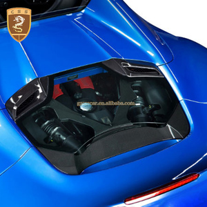 Capot moteur arrière en fibre de carbone sèche et fibre de verre de style Cap-isto pour Ferrari 488 GTB - Accessoires de véhicule - Product Image 2