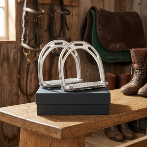 Mors de cheval Ho Hunts HH-H en acier inoxydable ALU JIN, argent chromé poli, à large surface d'adhérence, durables - Product Image 3