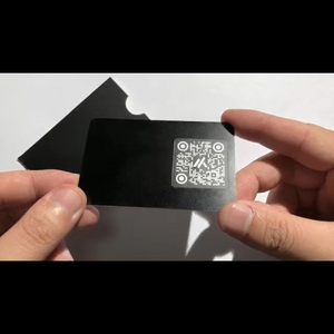 Tarjetas de Metal personalizadas, Nfc, acero cepillado, sin contacto, código Qr - Product Image 1