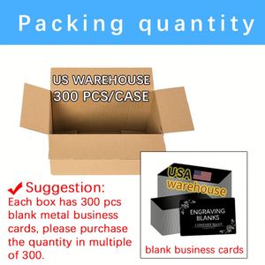Cartes vierges pour gravure au laser avec logo personnalisé, cartes de visite en métal noir aluminium - Product Image 5