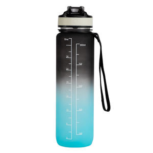 Fitness Time Maker Tritan sk pc Bpa Free plastica proteina Logo personalizzato 32oz 1000ml 1 lettiera bottiglia d'acqua motivazionale per lo Sport - Product Image 2