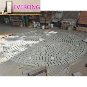 Adoquín de Granito Natural Gris G603 EV STONE, Patrón Circular de 4.4m, Cubo Redondo, Pavimento Duradero, Adoquín para Patio - Product Image 1