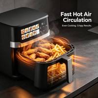 Friteuse à air numérique multifonctionnelle sans huile grande capacité 6,5 L, cuisson rapide, offre spéciale
