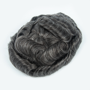 Best Quality <b>Men</b> Hair Prosthesis Natural Hand Made Silk Base Closure <b>Mens</b> Replacement Touppe 100 Human Hair Breathable <b>Men's</b> <b>Wig</b> - Product Image 4