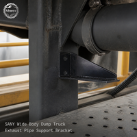 Support de tuyau d'échappement pour camion benne à carrosserie large SANY SKT90S 95S, pièce de rechange pour l'entretien et la réparation d'équipements lourds, n° 14353126