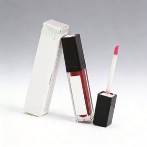 Brillo Labial Mineral Vegano Resistente al Agua con Luz LED y Espejo, Etiqueta Privada, Líquido de 6ml, Colores Brillantes, Origen EE. UU., Tubo Personalizable - Product Image 2