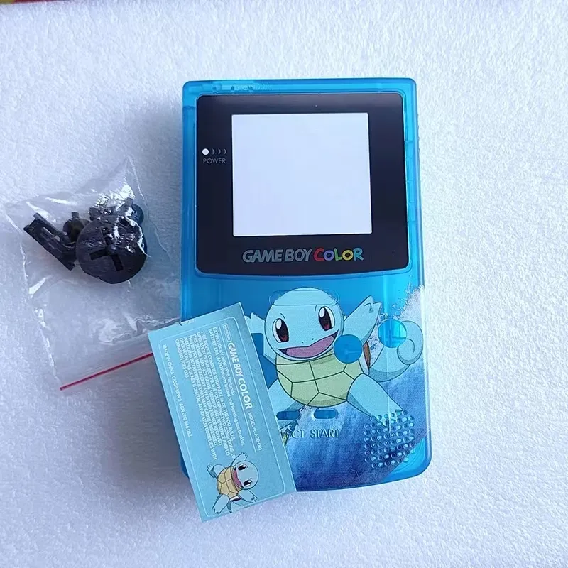 Limited Edition Gehäuse Schalenersatz für Gameboy Color Spielkonsole Hülle Hülle Abdeckung für GBC Gummipads Tasten-Kits