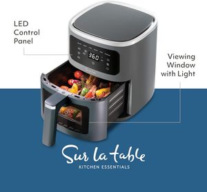 Friteuse à air chaud 8L personnalisable sans écran tactile huile Friteuse électrique numérique avec fenêtre visuelle - Product Image 2