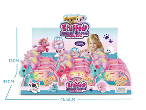 Ensemble de jouets en peluche pour sac à main, <span class=keywords><strong>licorne</strong></span> en peluche avec peigne et miroir pour filles, jeu d'imitation - Product Image 5