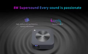 โปรเจคเตอร์โฮมโปรเฟสชั่นแนล 1080p ระบบแอนดรอยด์ 9.0 รองรับแอปในตัว ฉายภาพไร้สาย หน้าจอ LCD ความละเอียด 1080p hd พร้อมระบบปรับค่าคีย์สโตน - Product Image 6