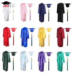 Robe et toque de remise de diplôme brillantes pour adultes, taille unique, pour l'université, 12 couleurs disponibles, collection 2026 - Product Image 2