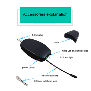 2.4G Sans Fil Microphone Cravate Clip Micro Rechargeable Amplificateur de Voix appariement automatique Micro pour conférence classe d'enseignement - Product Image 3