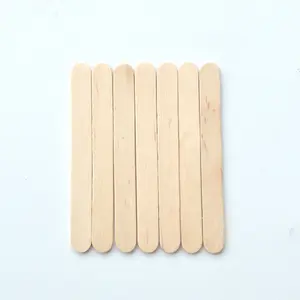 Quality Popsicle Sticks 114*10*2mm Wooden Customized Icecream Popsicle Sticks