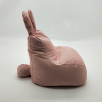 Nouvelle chaise de pouf en forme de lapin pour enfants, canapé de pouf paresseux