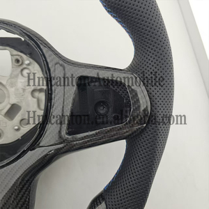 Volant de direction pratique en fibre de carbone perforée et cuir, en promotion, pour BMW G20 G30 G01 Série 3 Série 5 - Product Image 2