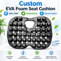 Coussin de siège en mousse EVA personnalisé à cellules fermées, coussin de massage pour chaise, coussin ergonomique de bureau, fabricant OEM ODM en gros