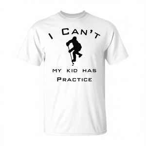 Camiseta I Cant My Kid Has Hockey Practice, unisex, para adultos, manga corta, cuello redondo, serigrafía, deportes y juegos - Product Image 3