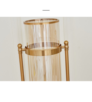 TK125 — Vase en fer blanc pour la Table à manger, modèle américain, art de décor, Vase en placage de métal doux