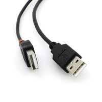 Câble d'extension USB Y de haute qualité, longueur personnalisée, USB 2.0 A femelle vers double USB A mâle