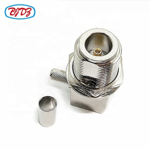 Nhà Máy Cung Cấp Đầu Vách Ngăn N Đầu Cái Góc Phải 90 Độ Cho Đầu Nối Đồng Trục RF LMR195 LMR200 RG58 RG142 RG223 RG400 - Product Image 4