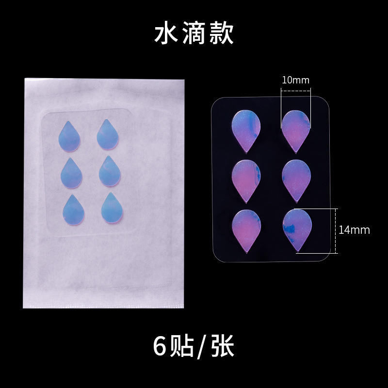 สไตล์หยดน้ำ6เม็ด/แผ่น