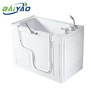 Baignoire pour personnes âgées Acrylique blanc couleur personnes âgées baignoire à remous personnes âgées handicapées utilisant Jakuzzi avec porte pour personnes âgées Spa