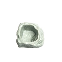 Bassin d'alimentation et bassin d'eau Chinchilla Psittacine Ophidian Tortue Araneid Maison Lézard Lézard Simulé Pierre Bol pour animaux de compagnie