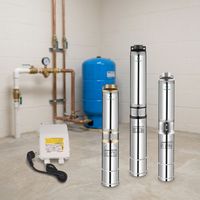 Pompe submersible multi-étages 4SDM 4SPM en acier inoxydable pour puits profond, 2 CV, haute pression, pour usage agricole et domestique