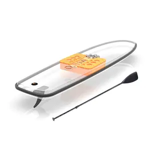 Clear paddle board transparent SUP paddle board transparent stand up board