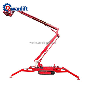 Piattaforma Elevatrice a Ragno Wanlift 8m-24m, Sollevatore Compatto a Braccio Articolato su Cingoli per Lavori Edili e di Cura degli Alberi - Product Image 2
