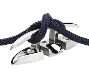 Stainless Steel 316 Marine Folding Cleat 150mm Dock Flip up Stud Mounted Mooring Bitt <b>Yacht</b> Boat Hardware Accessories Folding Cl - Product Image 6