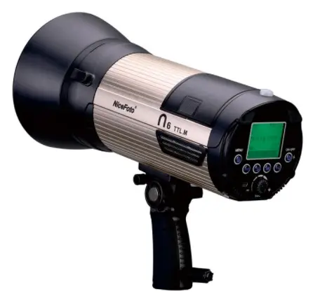 NiceFoto N6 Pro 600Ws GN89 HSS 1/8000S 6600mAh batterie ETTL Studio Flash Light pour caméra 2.5s recyclage rapide avec déclencheur