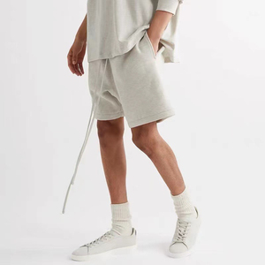 <span class=keywords><strong>Ensemble</strong></span> T-shirt et <span class=keywords><strong>short</strong></span> de haute qualité en coton unisexe avec logo personnalisé, style streetwear décontracté - Product Image 3