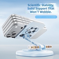Nouveau support de téléphone portable pour le football 360 °   Support de tablette iPad pliable en métal rotatif, support de téléphone de bureau pour diffusion en direct