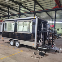 Remorque de restauration rapide multifonctionnelle certifiée DOT FMVSS, en tôle galvanisée, avec bar mobile et barbecue
