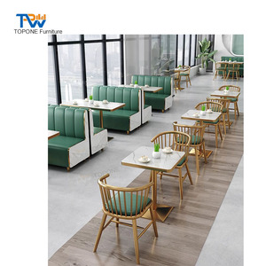 Ánh Sáng Sang Trọng Hiện Đại Ăn Nhà Hàng Đồ Nội Thất Hiện Đại Bàn Và Ghế Đặt - Product Image 1