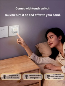 อะแดปเตอร์ชาร์จเร็ว <span class=keywords><strong>45W</strong></span> GAN แบบสองพอร์ต 2USB-C พร้อมฟังก์ชันไฟกลางคืนควบคุมด้วยเสียงอัจฉริยะ AI สำหรับโทรศัพท์ <span class=keywords><strong>Samsung</strong></span> Apple Xiaomi - Product Image 4