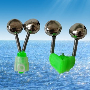 Alarme sonore pour canne à pêche en spirale avec clip en plastique et fonction de lumière nocturne pour la pêche - Product Image 2