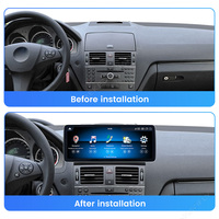 MEKEDE Car-play Auto Android 14Multimedia 2K layar 2400x900 Radio mobil Snapdragon 685 Untuk Benz C W204 2008-2010 NTG 4.0